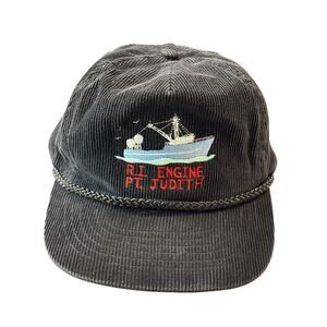 R.I. Engine Point Judith corded Trucker embroidered adjustable hat cap boat